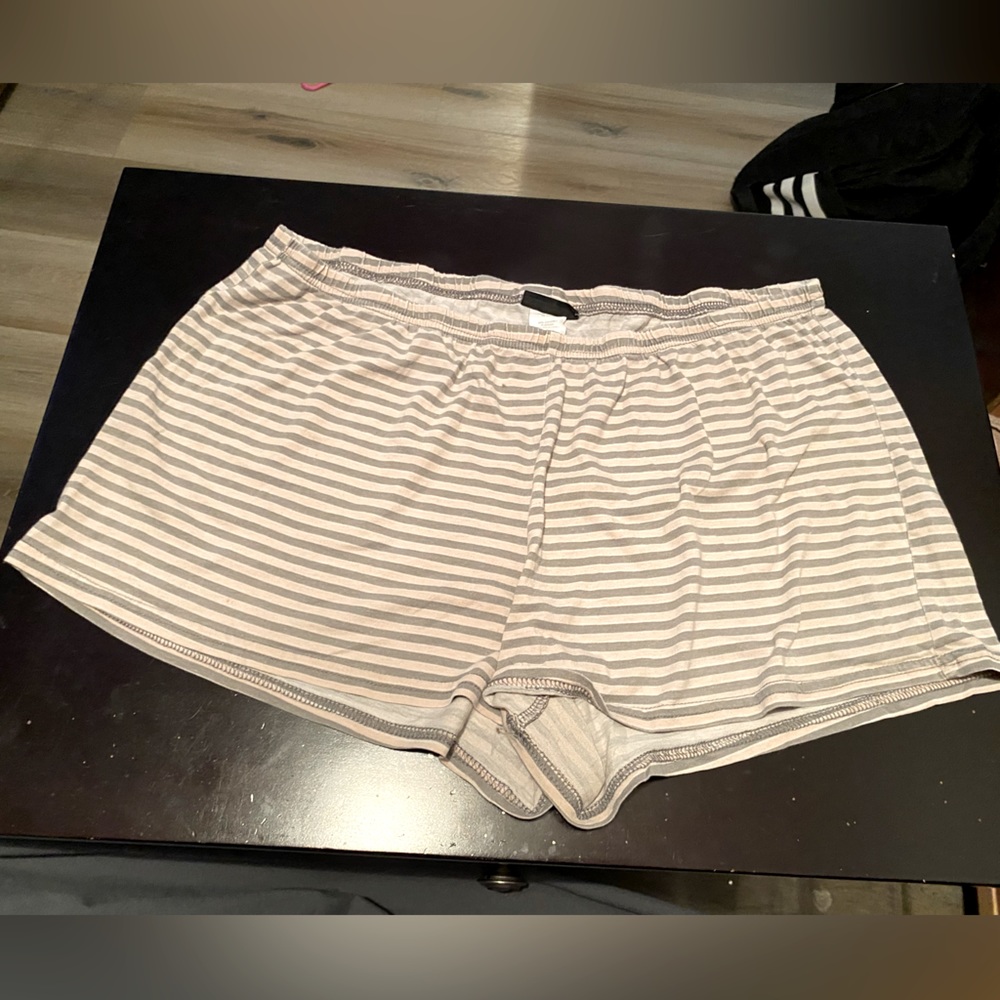 White striped shorts